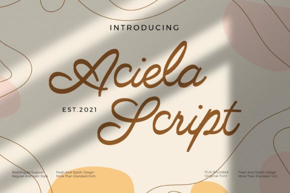 Aciella Script: A Vintage Font for Modern Branding