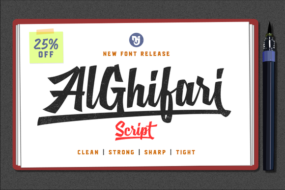 AlGhifari Script: Where Brush Pen Energy Meets Modern Branding