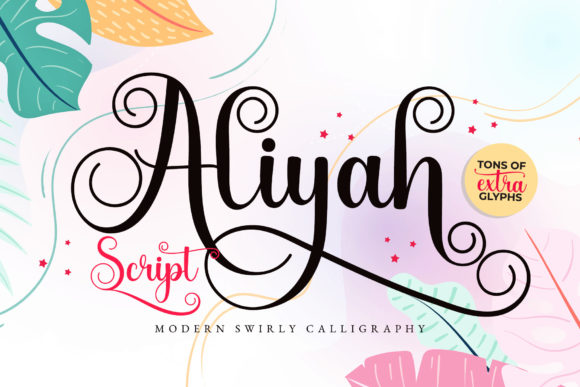 Aliyah Script: Crafting Elegance for Modern Design Projects