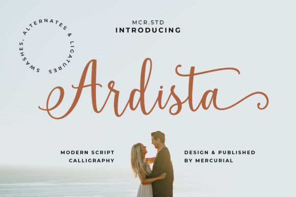 Ardista Script: The Graceful Typeface for Wedding Invitations & Branding