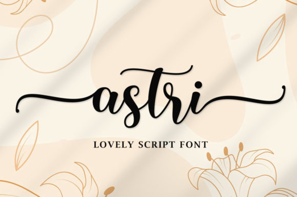 Astri Script: A Handwritten Font for Elegant, Modern Branding