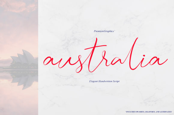 Australia Script: Handwritten Elegance for Modern Design