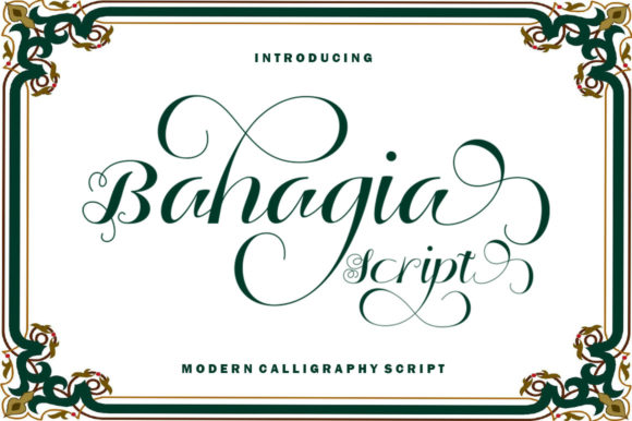 Bahagia Script: The Dazzling Typeface for Modern Creatives