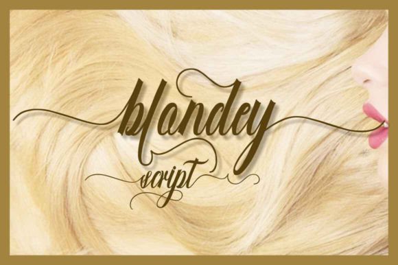 Blondey Script: The Handwritten Font with a Touch of Fantasy