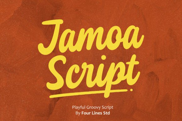 Jamoa Script: A Groovy Typeface for Summer Vibes