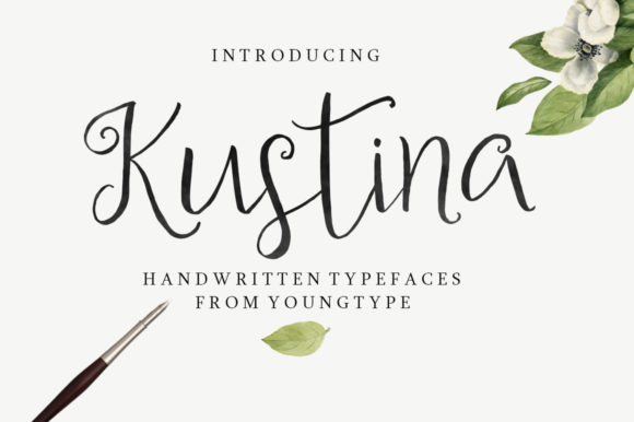 Kustina Script: A Font That Brings Joy to Creative Projects