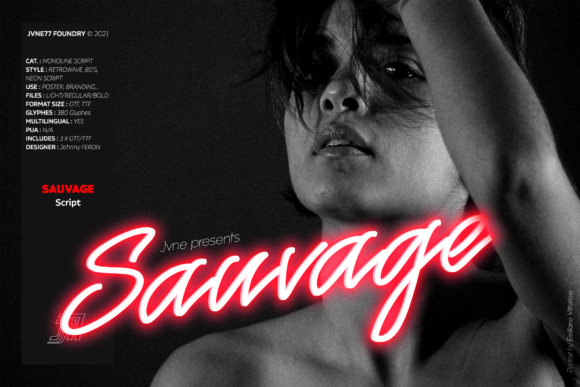 Sauvage Neon Script: Where Casual Flow Meets Bold Impact