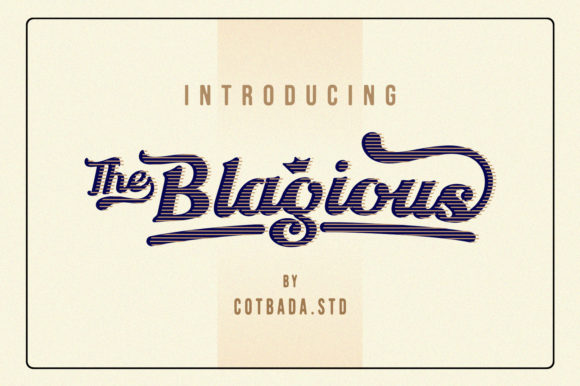 The Blagious Script: A Retro Font for Modern Projects